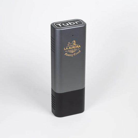 Tubr device with La Aurora branding - cigar case